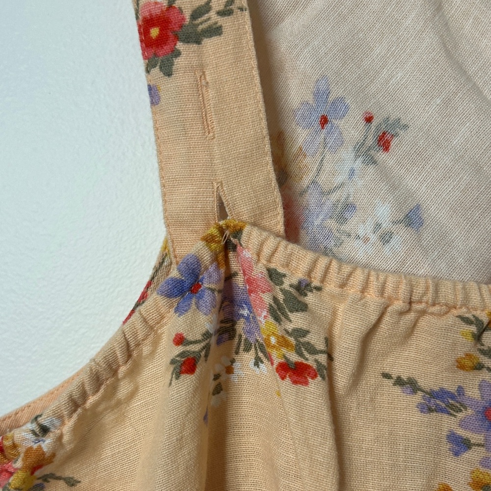 American Eagle Outfitters Floral Tank Top -‎ Tan - Picture 7 of 9